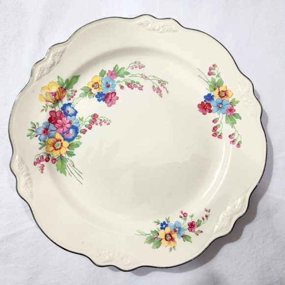 Homer Laughlin Other - 2 Vintage Homer Laughlin Virginia Rose Luncheon Plates L46 N8 Cottage Fairy Fine